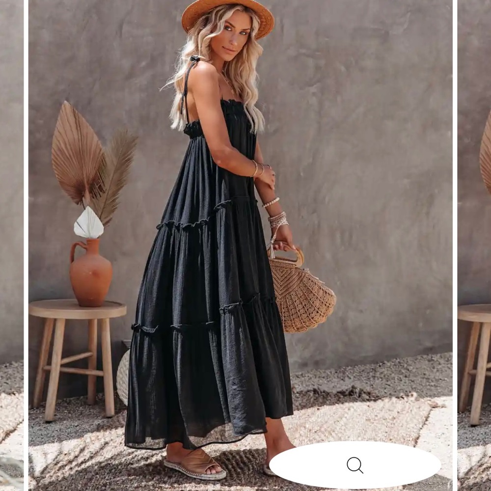 Catch The Sun Tiered Midi Dress